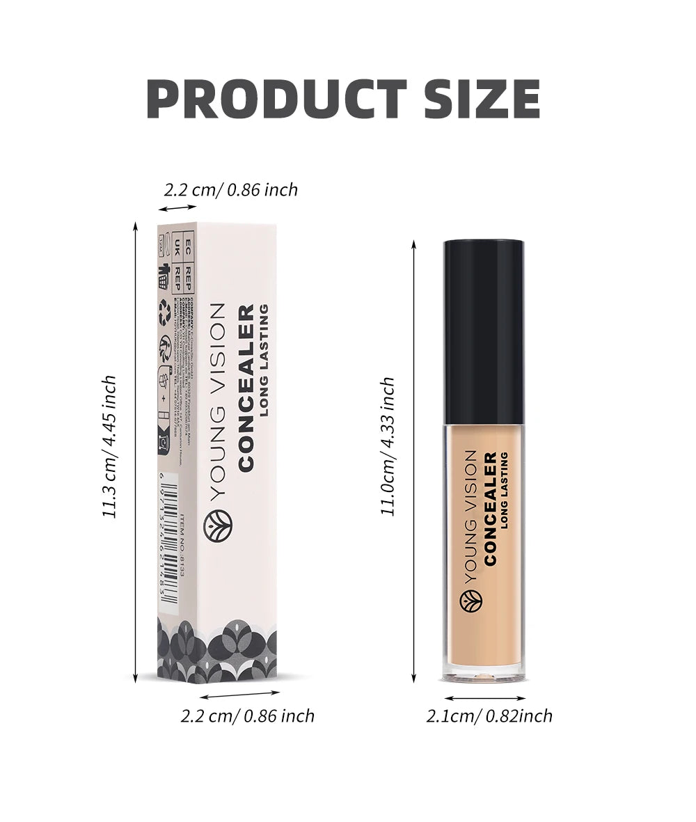 YOUNG VISION Matte Finish Soft-Focus Concealer Brightens complexion Waterproof Contouring concealer for sculpted definition